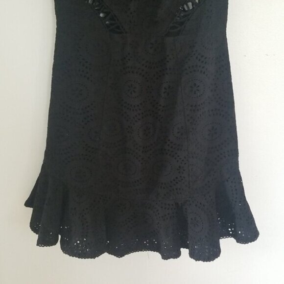 Zimmermann Helm Circles Flutter Dress Black b179 - Picture 11 of 14